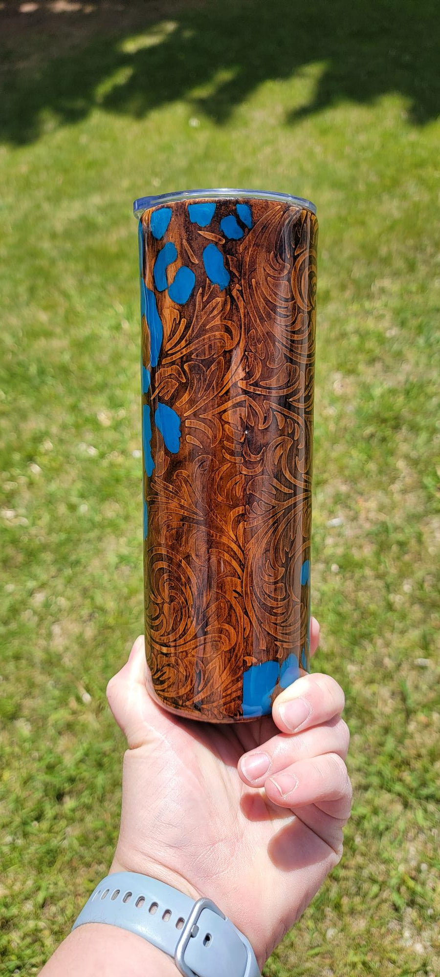 RTS {Tooled Leopard} 20 oz