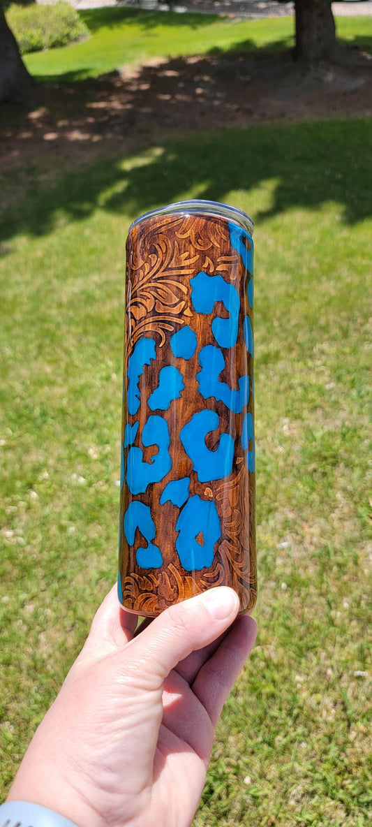 RTS {Tooled Leopard} 20 oz
