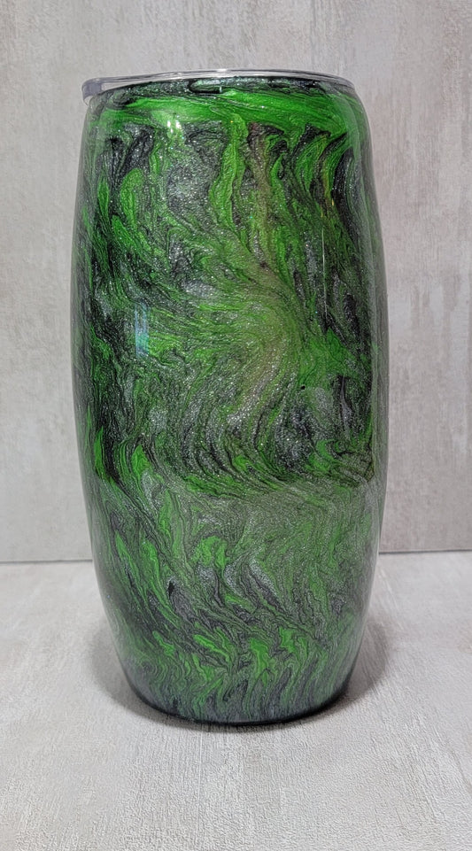 RTS {GREEN PULL} 25 OZ WINE GLASS