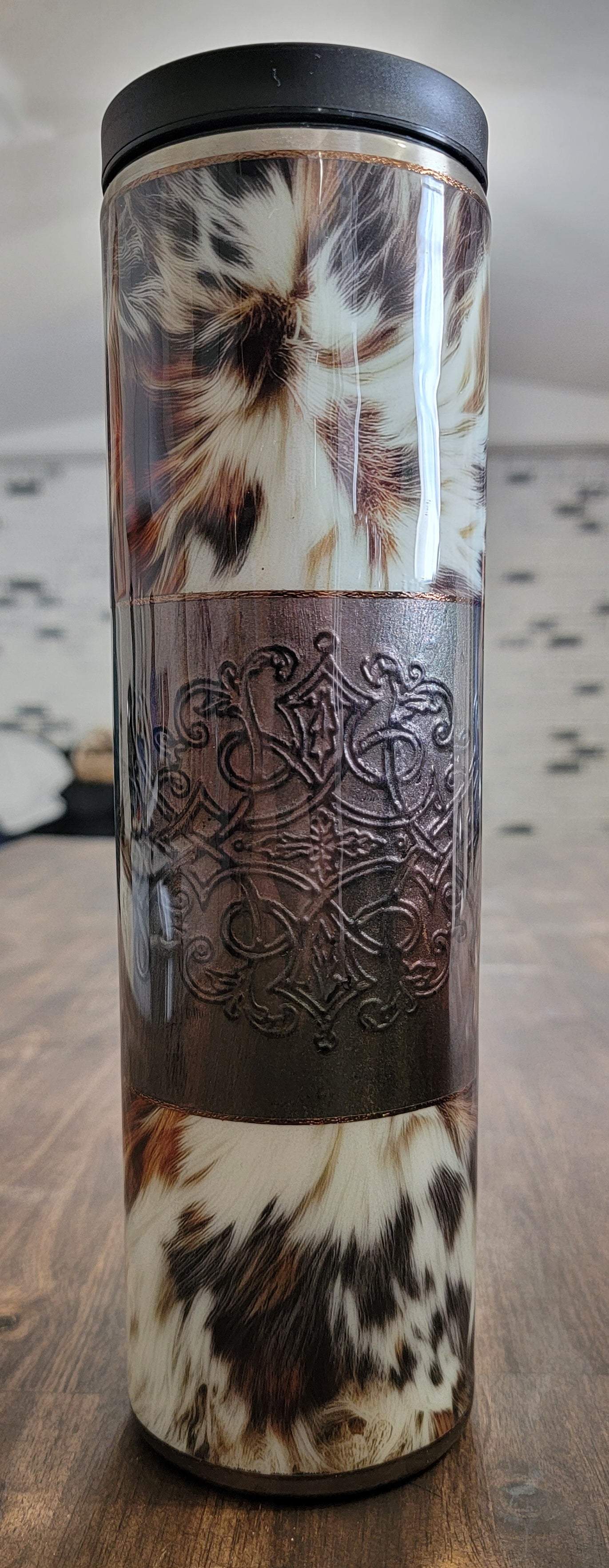 Cowhide duo tumbler